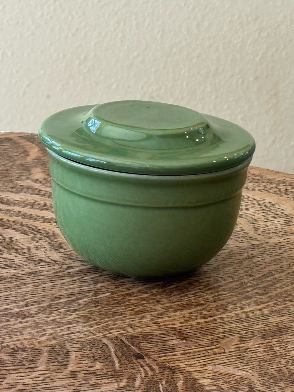 Emile Henry Butter Pot Butter Bell Crock Made In France Green Ceramic
